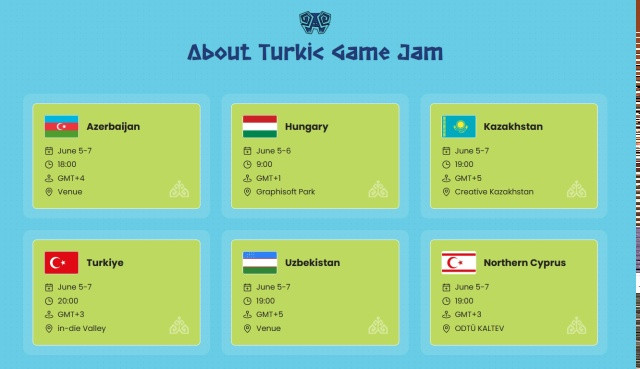 Turkic Game Jam 2026  с 05 по 07 июня в зависимости от страны
